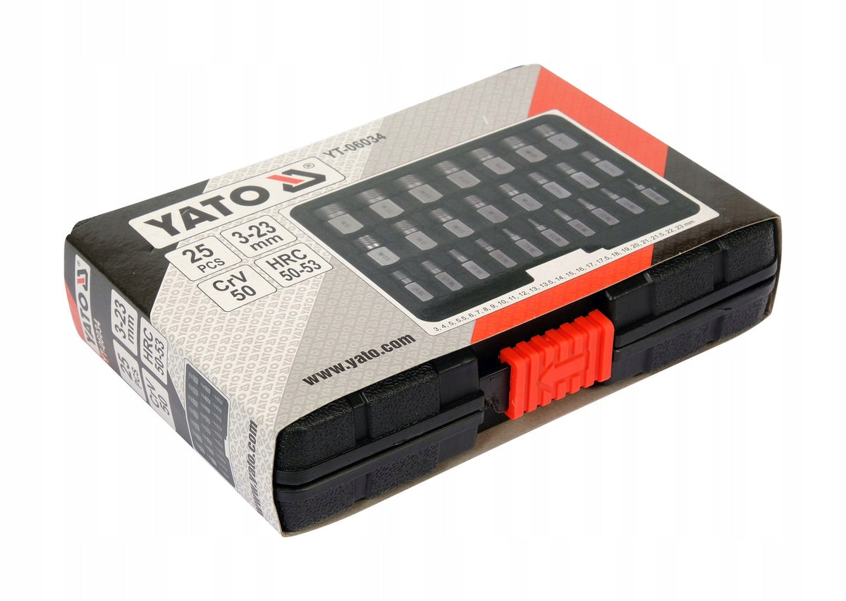 YATO SET OF UNSCREWERS FOR DAMAGED SCREWS Brand Yato