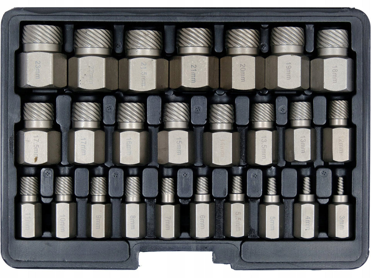 YATO SET OF UNSCREWERS FOR DAMAGED SCREWS