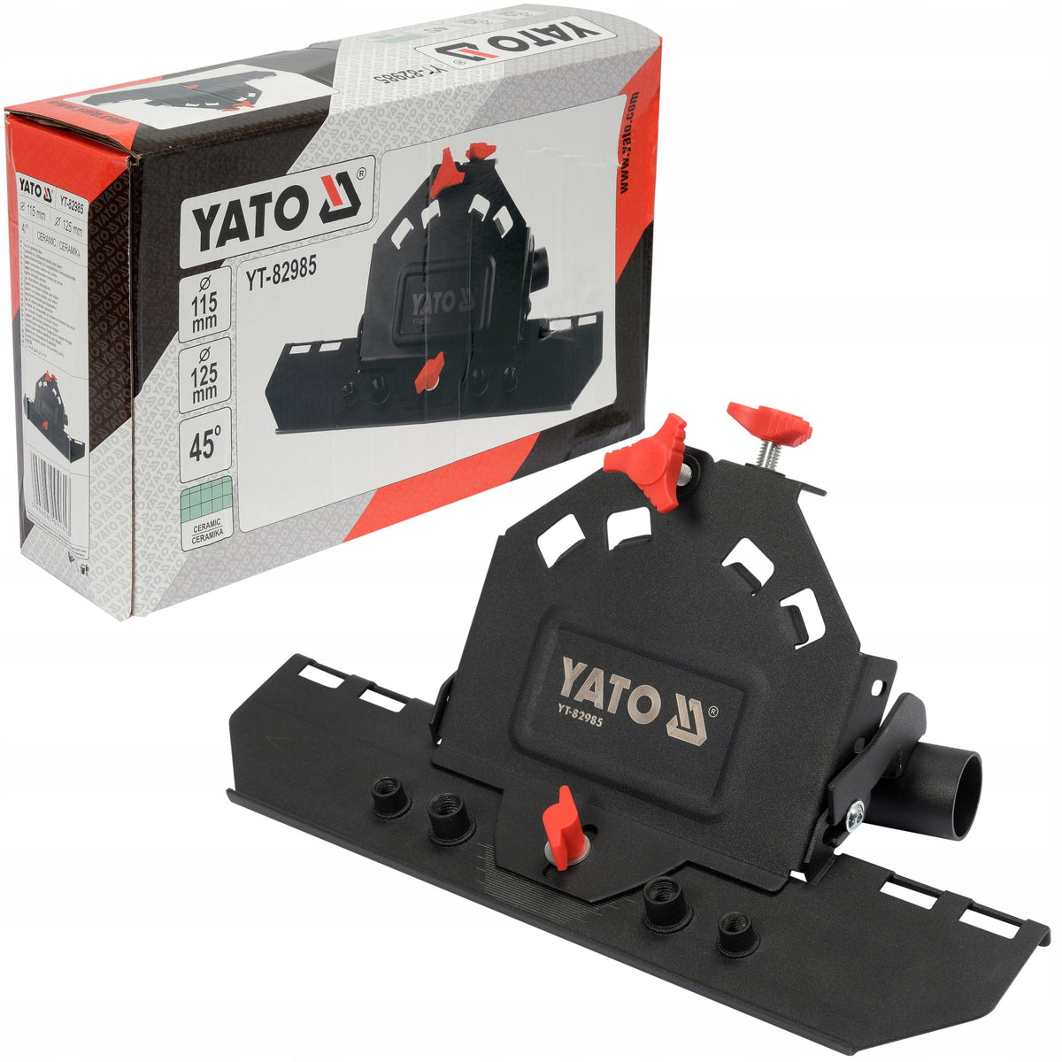 YATO TILE GRINDING ATTACHMENT AT 45° ANGLE FOR ANGLE GRINDERS