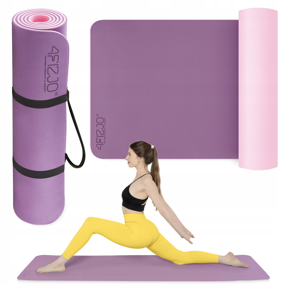 YOGA GYMNASTICS EXERCISE MAT NON-SLIP MAT YOGA FITNESS 6 MM