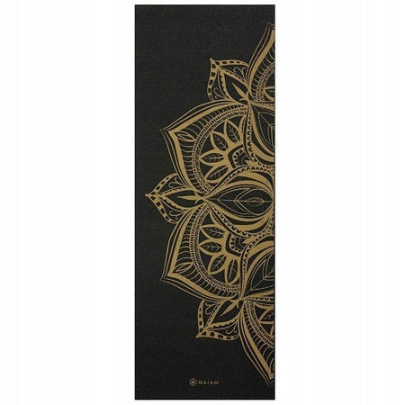 YOGA MAT FOR EXERCISE BRONZE MEDAL GAIAM 6mm Color black