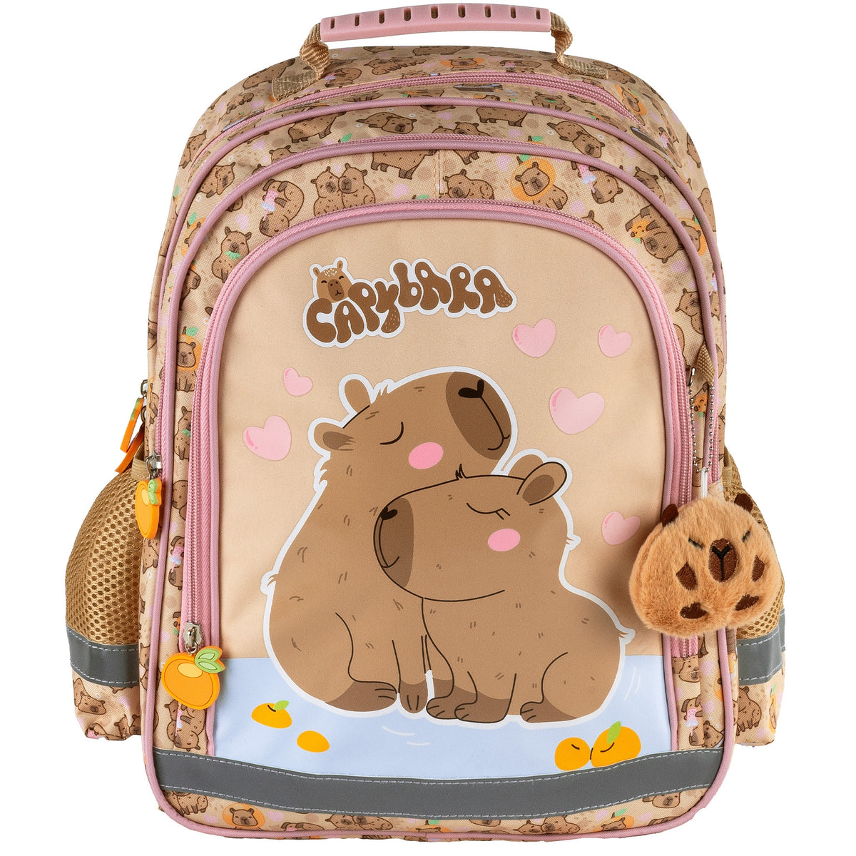 YOUTH SCHOOL BACKPACK FOR GIRLS SATCHEL CAPYBARA STYLE Packaging status original
