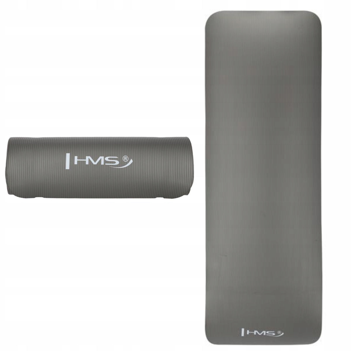 Yoga Exercise Mat Grey HMS 15MM Non-Slip And Lightweight
