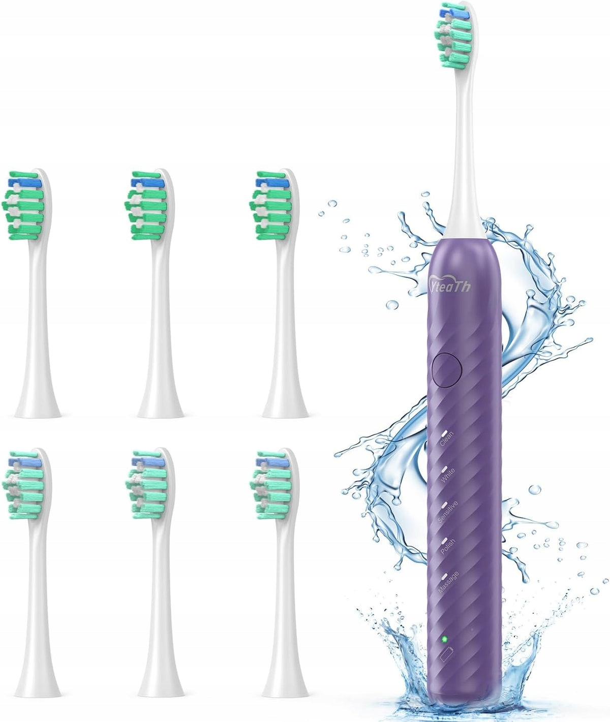 YteaTh Y01 Sonic Toothbrush | 5 Modes | 6 Tips | USB-C Manufacturer code Y0000001