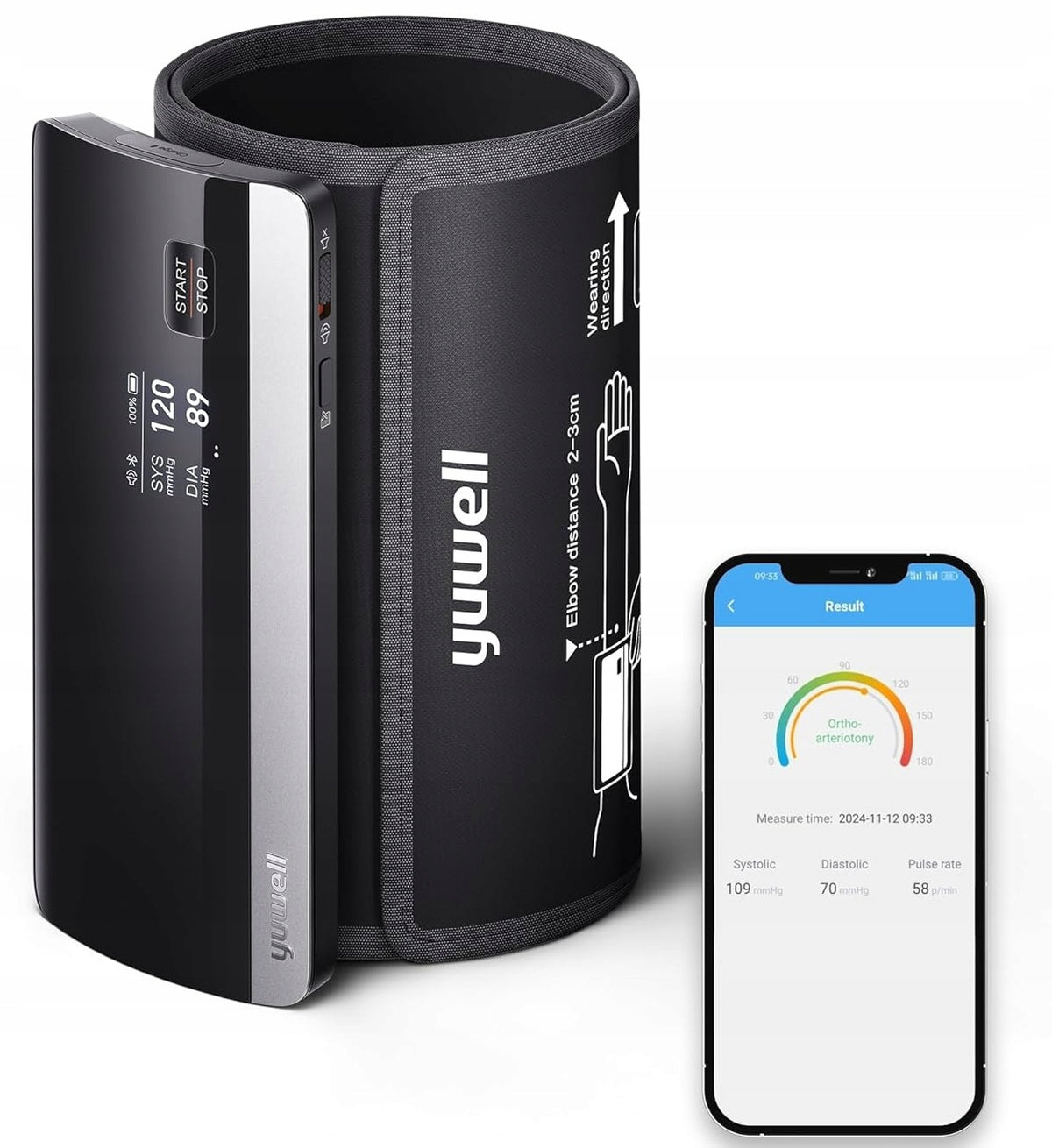 Yuwell YE630CR Bluetooth Smart Shoulder Blood Pressure Monitor
