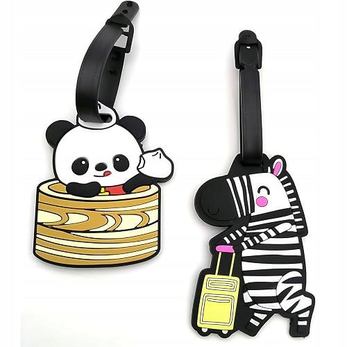 ZEBRA LUGGAGE LABELS FOR TRAVEL SUITCASE for home gift included
