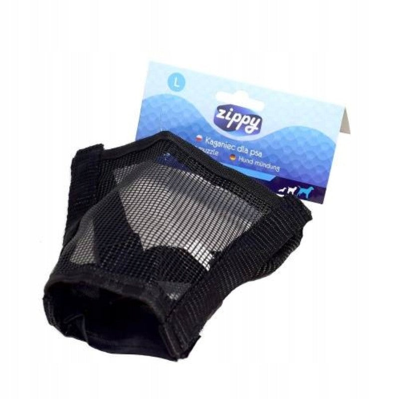 ZIPPY - Nylon muzzle with dog net L
