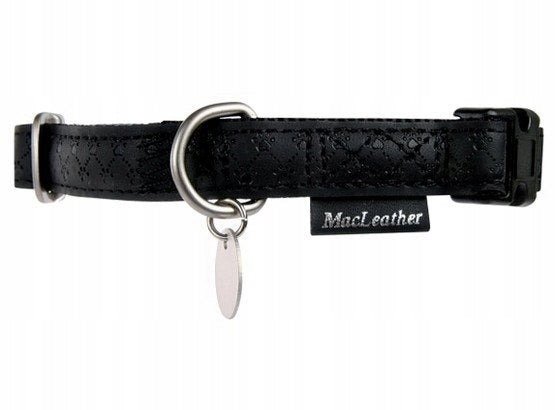 ZOLUX Adjustable collar Mac Leather 10mm - col. black