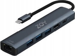 ZOY Port Replicator Station ZH61 USB-C HDMI USB LAN Replicator