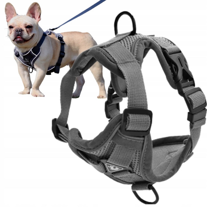 ZUNEA-PRESSURE-FREE HARNESS- S grey
