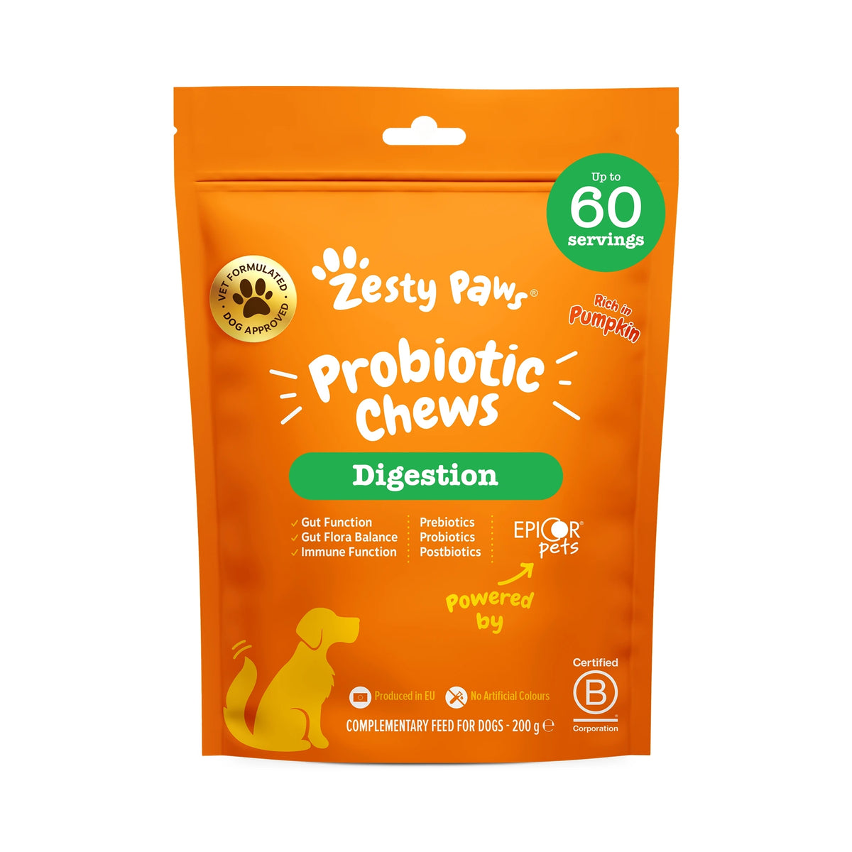 Zesty Paws Probiotic Chews (60 Pack) Dog Digestion Supplement Volume 0 ml