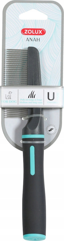 Zolux Anah - medium-dense comb for dog, 35 teeth