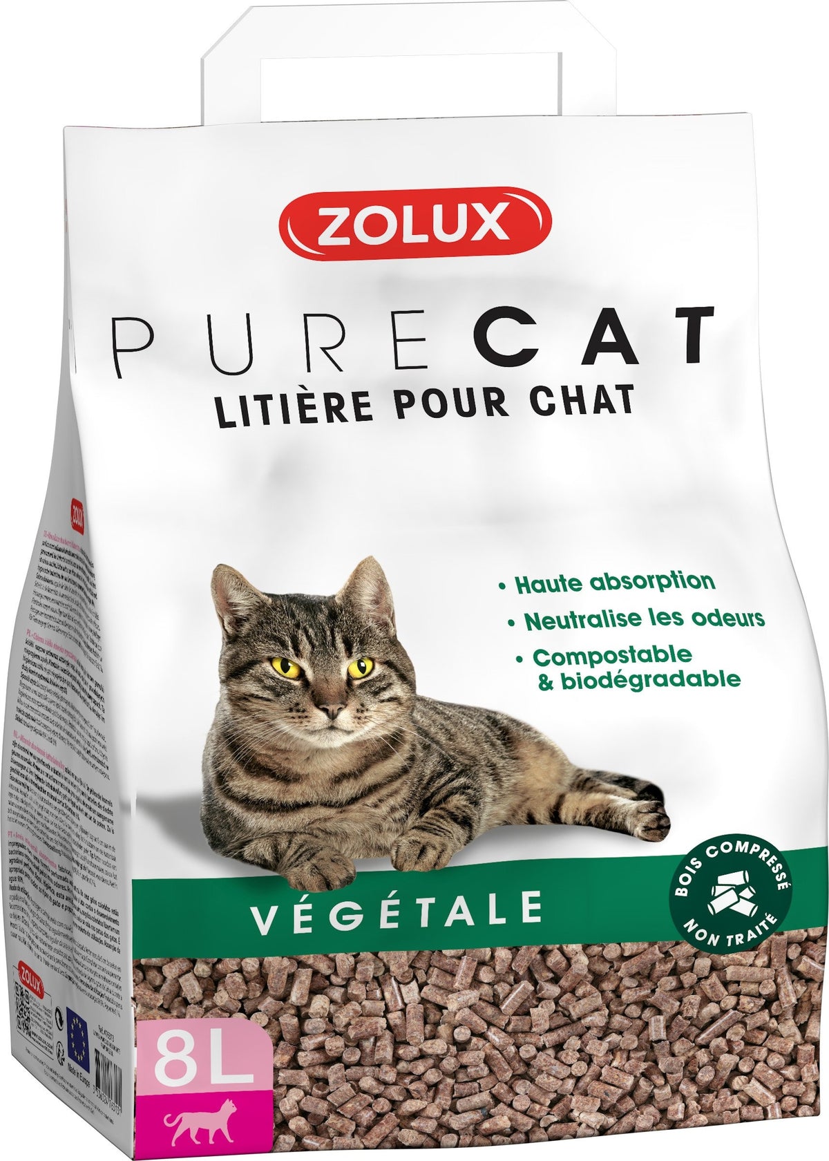 Zolux PURECAT natural vegetable 8L