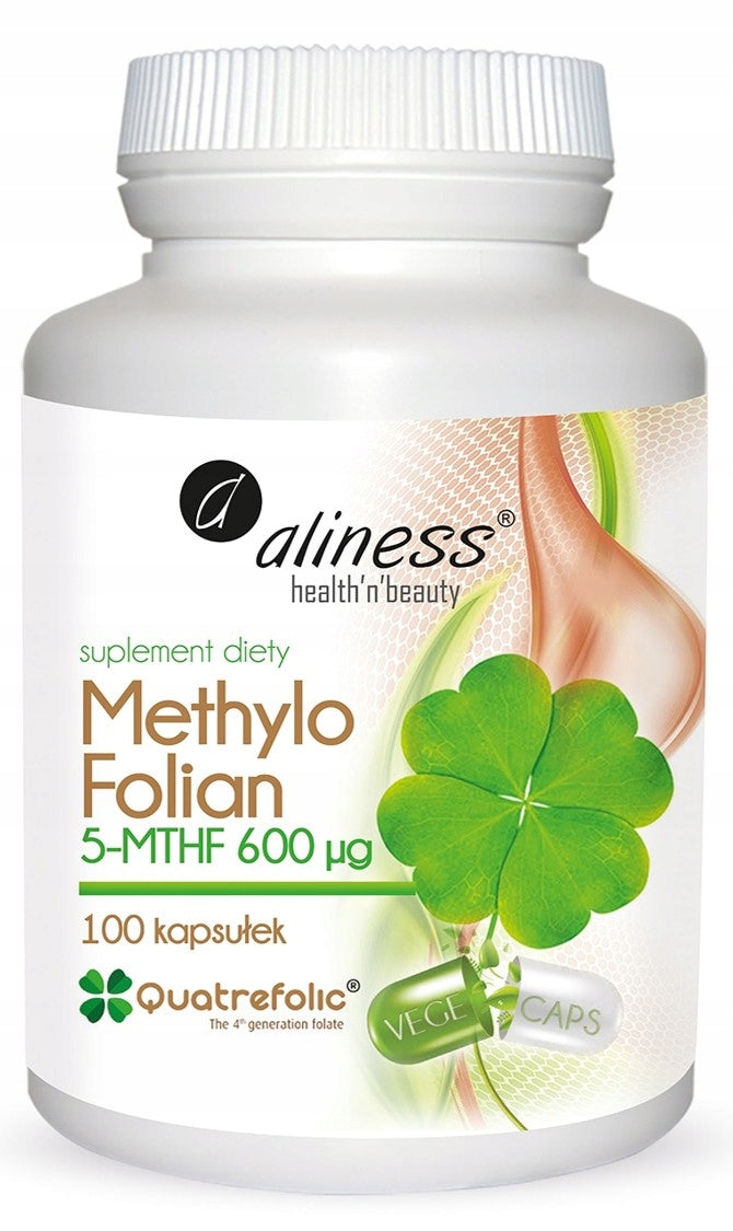 aliness - Methylo Folian 5-MTHF 600 mcg | folic acid | pregnancy | 100 kaps.