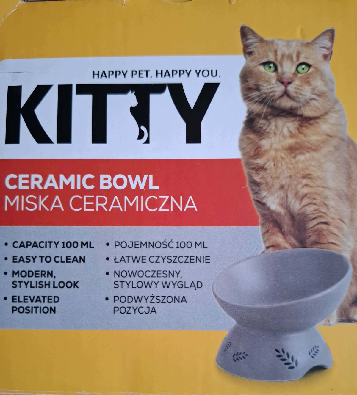 ceramic bowl for cat kitty
