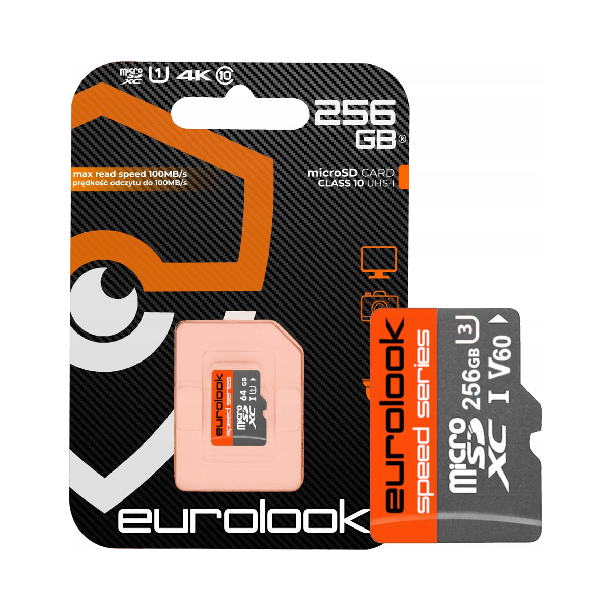microSD memory card 256 GB EUROLOOK Class 10 ESD-256
