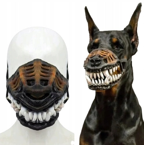 muzzle Halloween mask for dog scary fangs with imitation blood, L Packaging status original