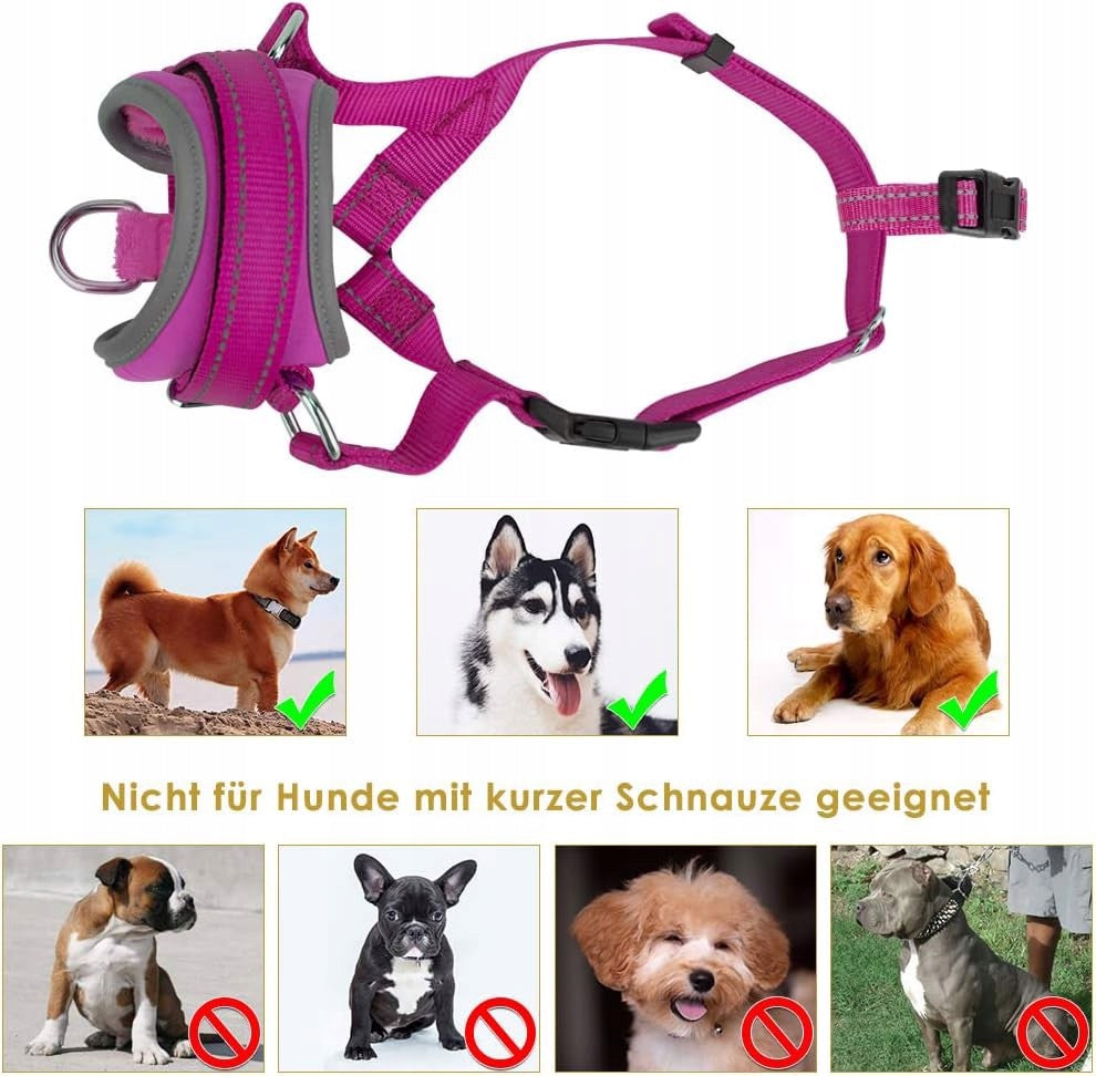 muzzle for dogs Adjustable Material L Brand SlowTon