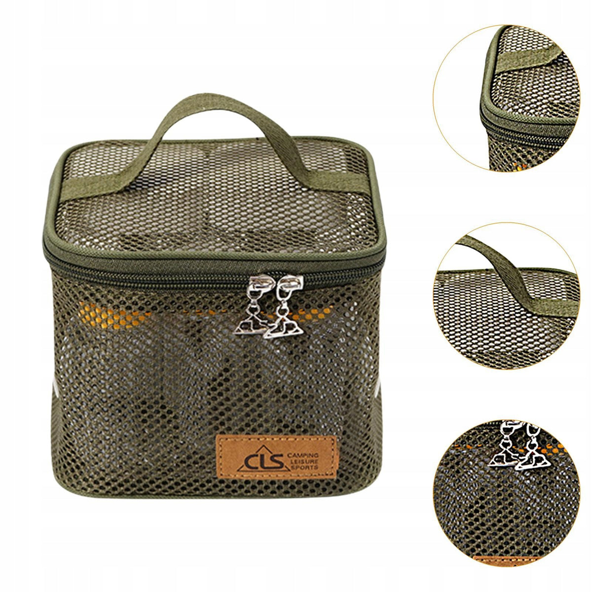piece Camping Spice Container Set, Portable Spice Bottles, Clear Green Packaging status original