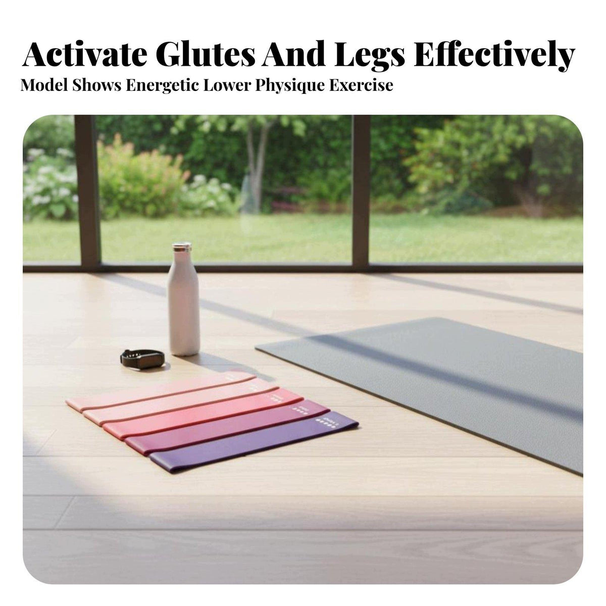 stretching elastic Bands, Multi Level Elastic Multi-color 5-Piece Set Packaging status original